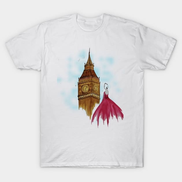 London dreams T-Shirt by Mohita--Garg